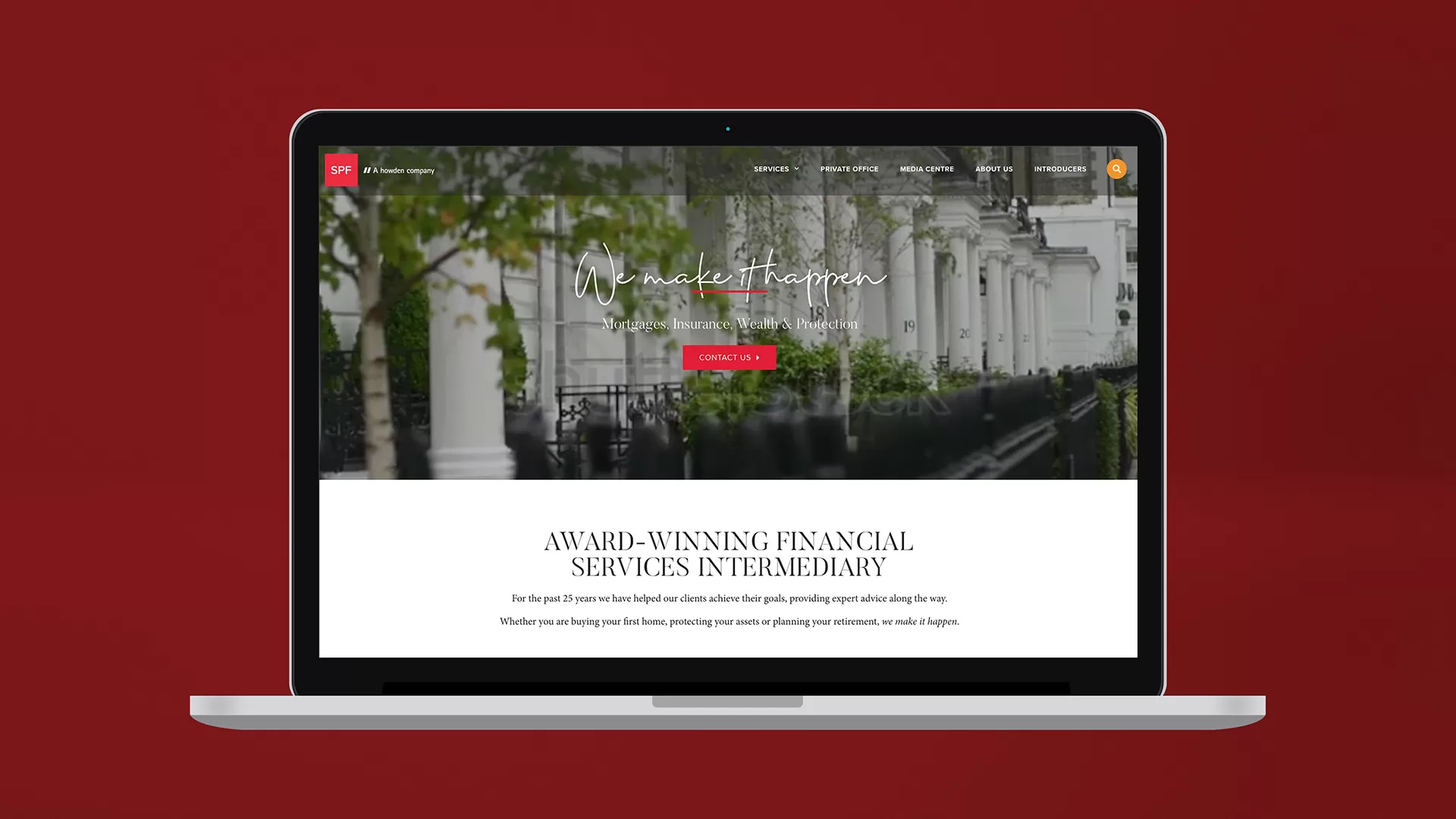 Financial services website design1